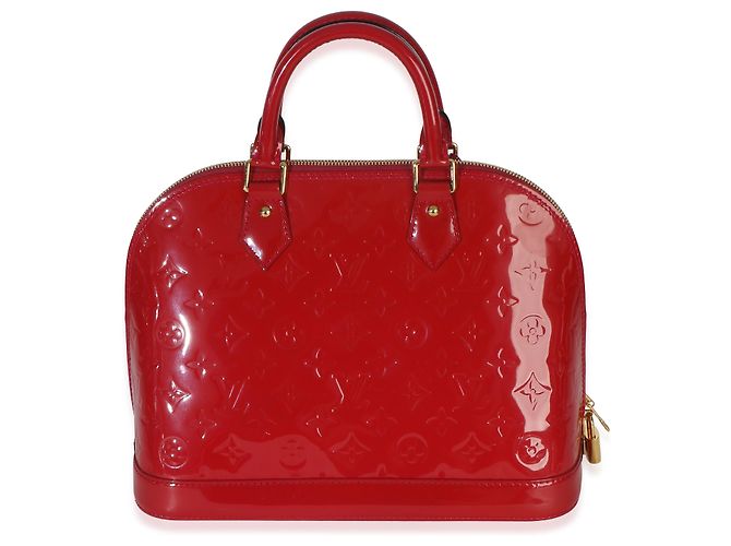 Louis Vuitton Red Monogram Vernis Alma PM - view 2