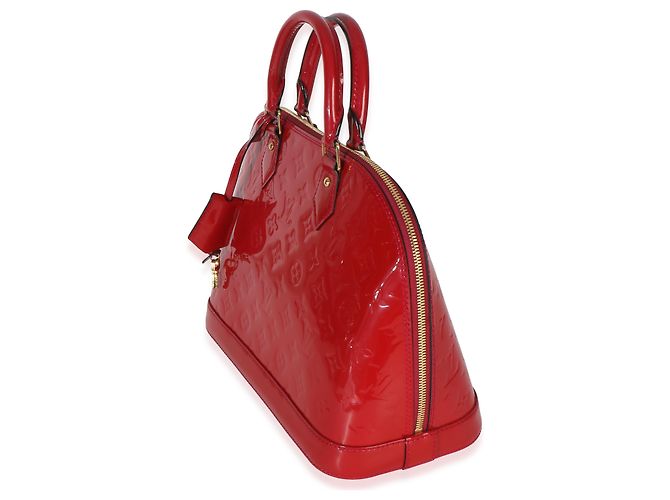 Louis Vuitton Red Monogram Vernis Alma PM - view 3