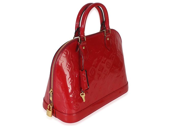 Louis Vuitton Red Monogram Vernis Alma PM - view 4