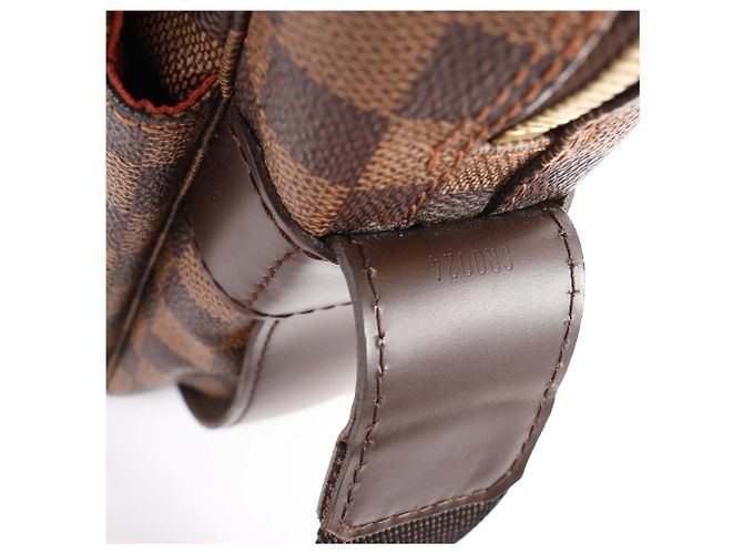 Borsa a tracolla Louis Vuitton Naviglio Damier Ebene marrone N45255 Rosso - vista 6