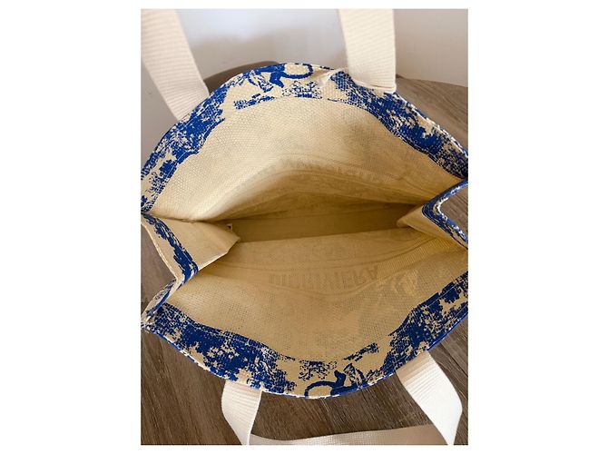 Dior Riviera Canvas Shopper Blau Beige - Ansicht 12
