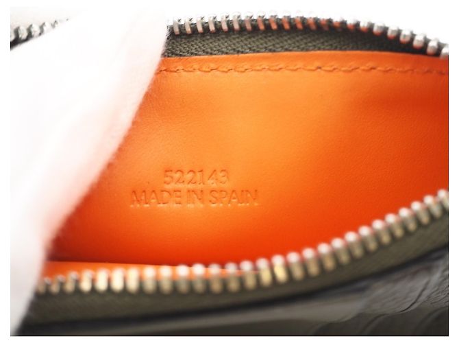 Portacarte con monete Loewe Signature Arancione Cachi - vista 13