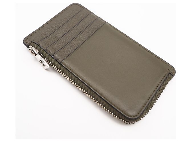 Portacarte con monete Loewe Signature Arancione Cachi - vista 2