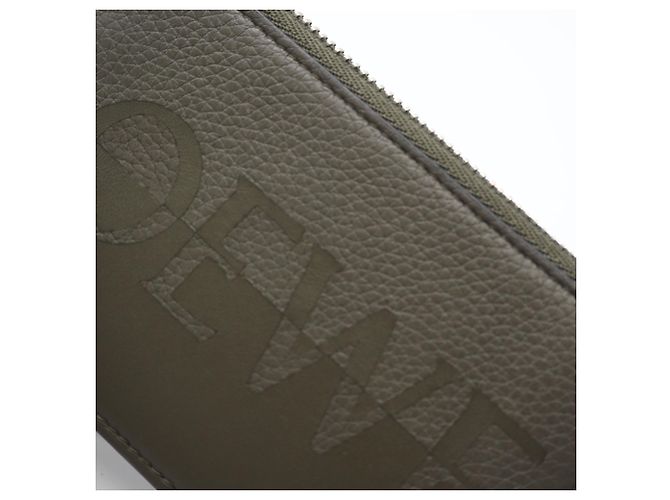 Portacarte con monete Loewe Signature Arancione Cachi - vista 4