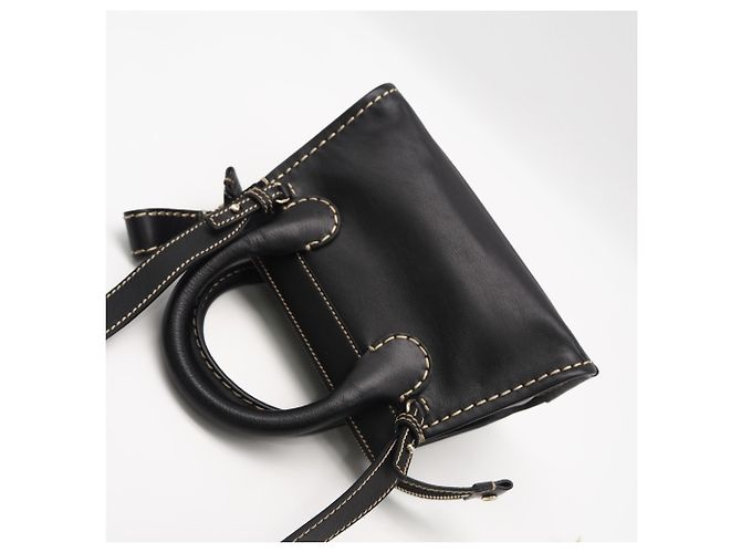 Chloé Edith Mini Lederhandtasche Schwarz - Ansicht 2