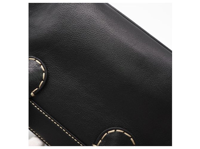 Chloé Edith Mini Lederhandtasche Schwarz - Ansicht 4