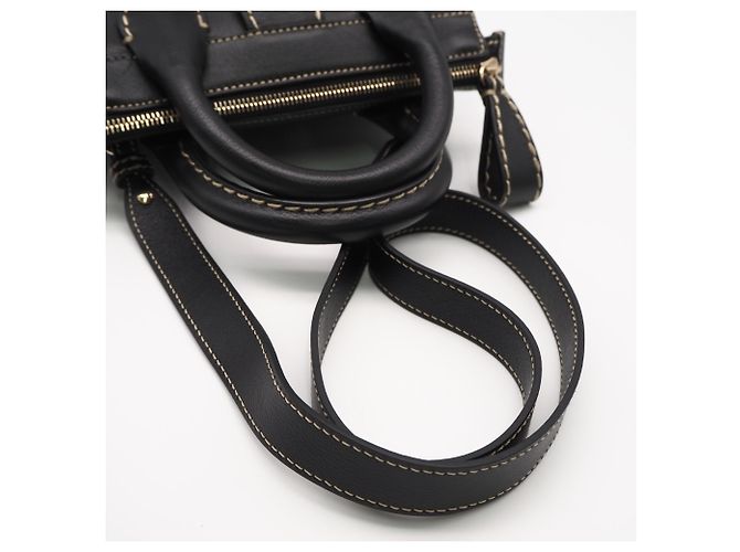 Chloé Edith Mini Lederhandtasche Schwarz - Ansicht 5