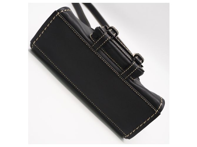 Chloé Edith Mini Lederhandtasche Schwarz - Ansicht 7