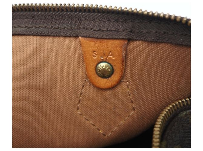 Borsa Louis Vuitton Monogram Speedy 30 Nero - vista 16