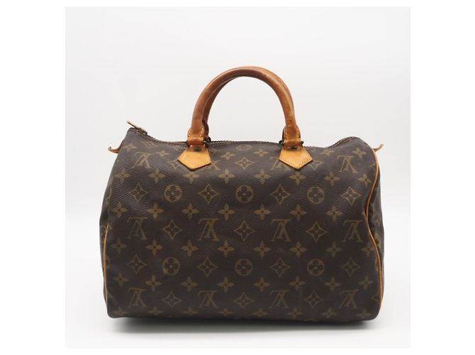 Borsa Louis Vuitton Monogram Speedy 30 Nero - vista 2