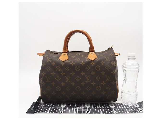 Borsa Louis Vuitton Monogram Speedy 30 Nero - vista 3