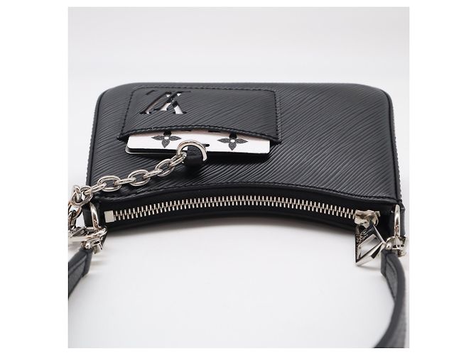 Borsa Louis Vuitton Epi Marellini Nero Bianco - vista 13