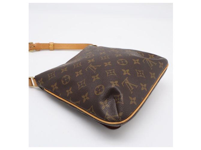 Borsa a tracolla Louis Vuitton Monogram Musette Salsa Marrone - vista 5