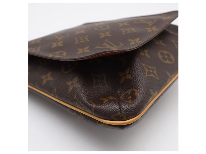 Borsa a tracolla Louis Vuitton Monogram Musette Salsa Marrone - vista 8