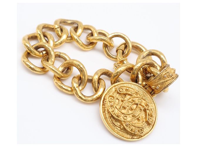 Bracciale con charm a moneta Chanel Coco Mark D'oro - vista 4