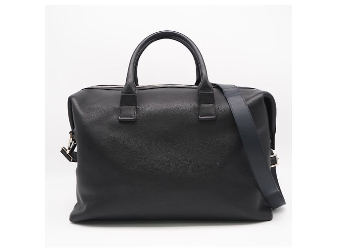 Christian Dior Borsa Boston in pelle Dior Homme Nero Blu navy - vista 2