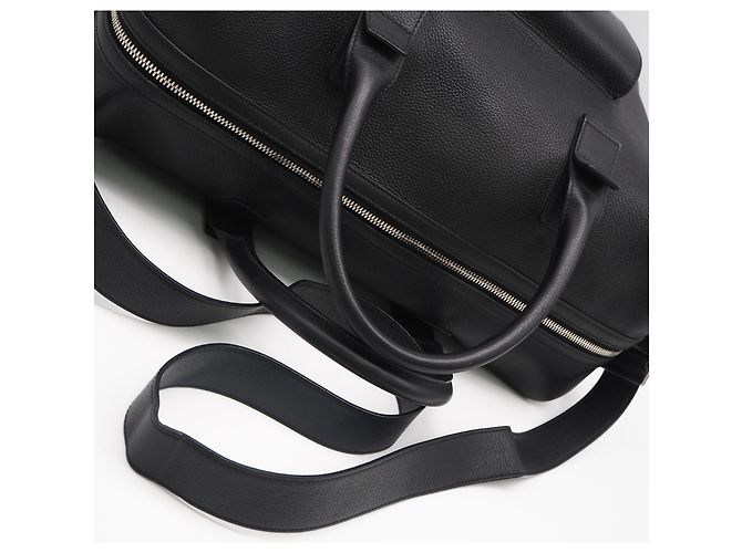 Christian Dior Borsa Boston in pelle Dior Homme Nero Blu navy - vista 3