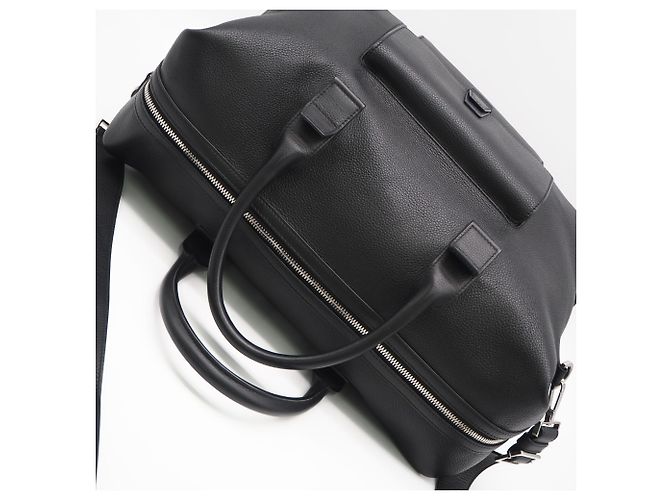 Christian Dior Borsa Boston in pelle Dior Homme Nero Blu navy - vista 4