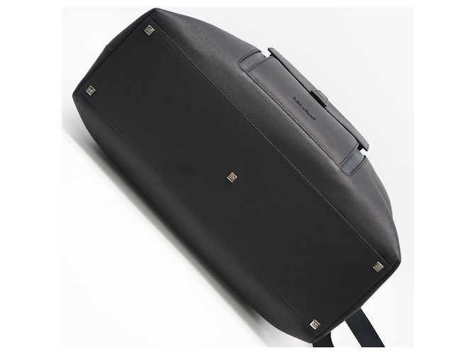 Christian Dior Borsa Boston in pelle Dior Homme Nero Blu navy - vista 5