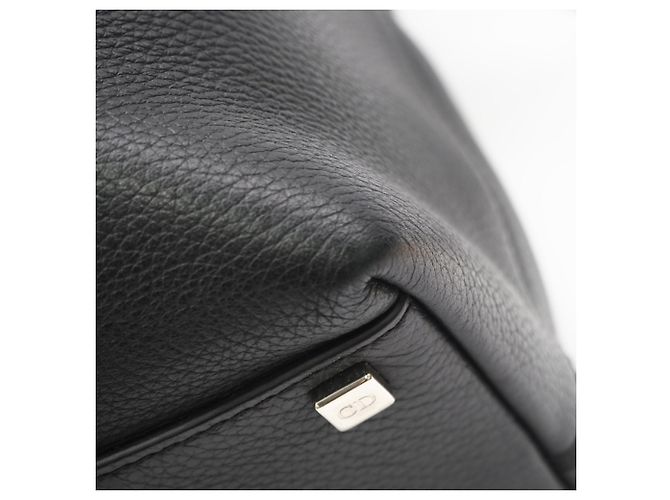 Christian Dior Borsa Boston in pelle Dior Homme Nero Blu navy - vista 8