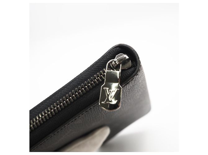 Louis Vuitton Monogram Eclipse Zippy Organizer Long Wallet Brown Black - view 10