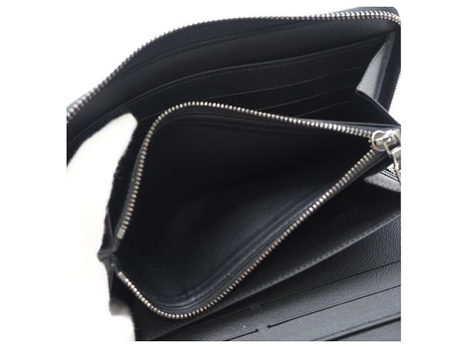 Louis Vuitton Monogram Eclipse Zippy Organizer Long Wallet Brown Black - view 14