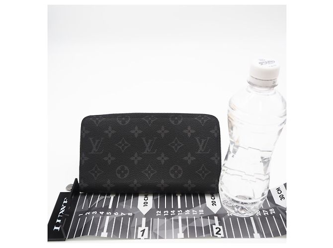 Louis Vuitton Monogram Eclipse Zippy Organizer Long Wallet Brown Black - view 3
