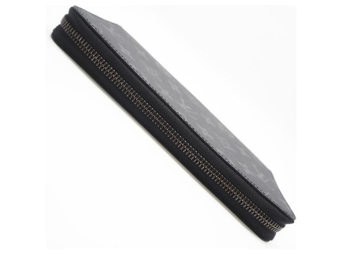Louis Vuitton Monogram Eclipse Zippy Organizer Long Wallet Brown Black - view 5