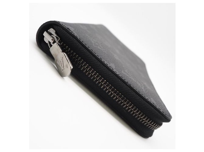 Louis Vuitton Monogram Eclipse Zippy Organizer Long Wallet Brown Black - view 7
