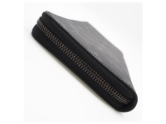 Louis Vuitton Monogram Eclipse Zippy Organizer Long Wallet Brown Black - view 8