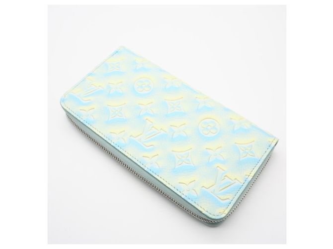 Louis Vuitton Monogram Empreinte Zippy Wallet Blau Gelb - Ansicht 2