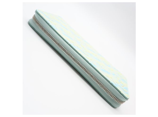 Louis Vuitton Monogram Empreinte Zippy Wallet Blau Gelb - Ansicht 4