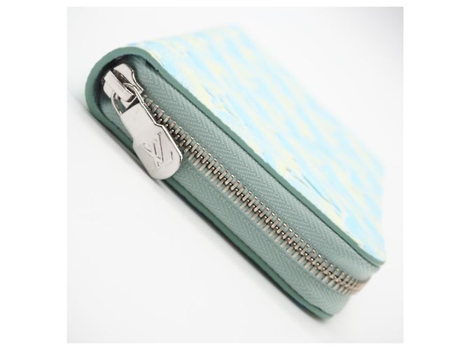 Louis Vuitton Monogram Empreinte Zippy Wallet Blau Gelb - Ansicht 6