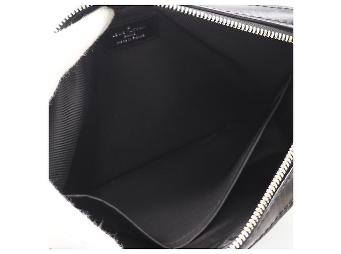 Borsa a tracolla Louis Vuitton Damier Graphite 3D Trio Messenger Marrone Nero - vista 13