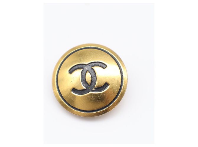 Orecchini a clip tondi Chanel Coco Mark Nero D'oro - vista 10