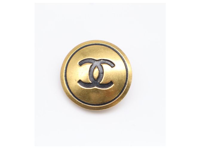 Orecchini a clip tondi Chanel Coco Mark Nero D'oro - vista 5