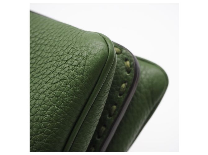 Borsa Fendi Selleria Peekaboo Soft Small Verde - vista 10