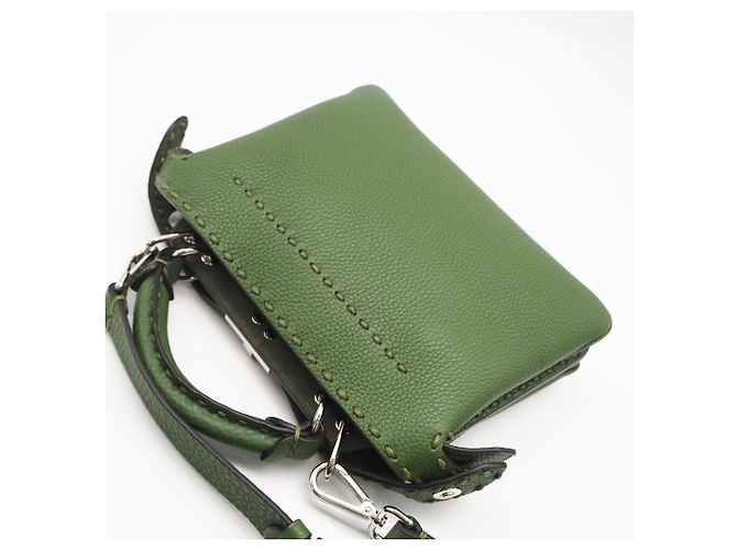 Borsa Fendi Selleria Peekaboo Soft Small Verde - vista 2