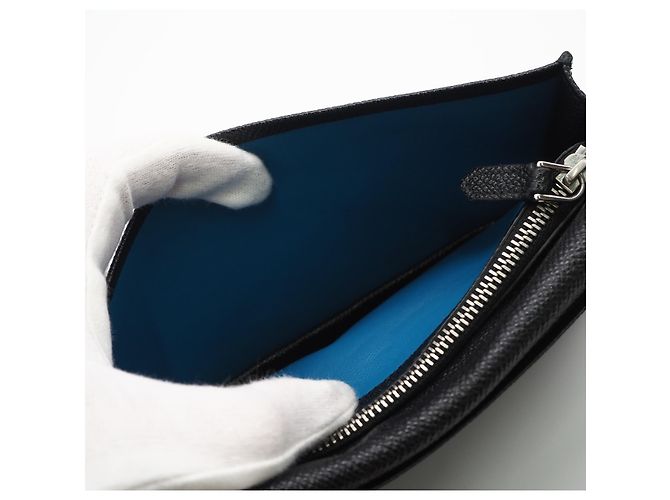 Bulgari BVLGARI Bvlgari Man Bi-fold Long Wallet Black Blue - view 11