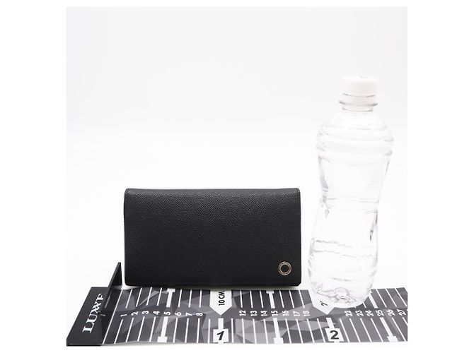 Bulgari BVLGARI Bvlgari Man Bi-fold Long Wallet Black Blue - view 3