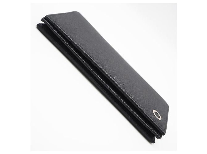 Bulgari BVLGARI Bvlgari Man Bi-fold Long Wallet Black Blue - view 6