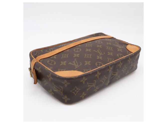 Clutch Louis Vuitton Monogram Compiegne 28 Marrone Beige - vista 5