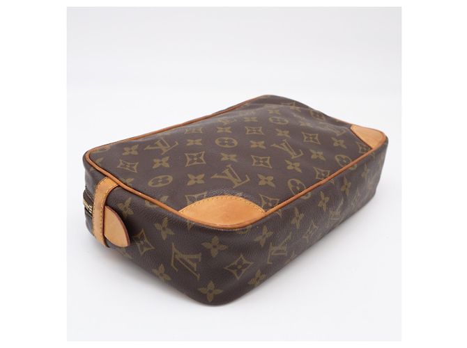 Clutch Louis Vuitton Monogram Compiegne 28 Marrone Beige - vista 6
