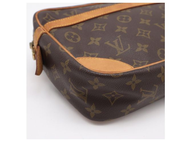 Clutch Louis Vuitton Monogram Compiegne 28 Marrone Beige - vista 8