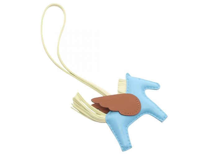 Hermès Charm Rodeo Pegasus PM Hermes Accessorio Marrone Blu D'oro Giallo - vista 2