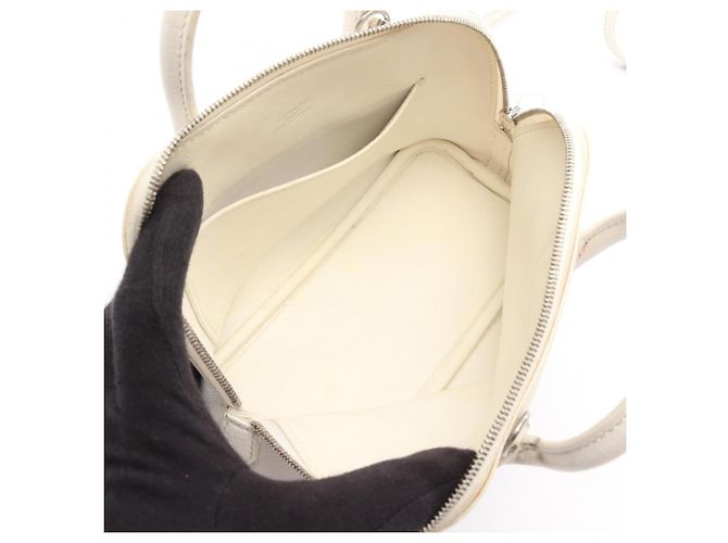 Hermès Borsa 2-Way Hermes Bolide 1923 Mini Bianco - vista 3