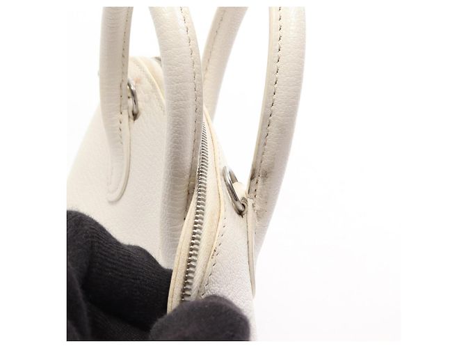Hermès Borsa 2-Way Hermes Bolide 1923 Mini Bianco - vista 9