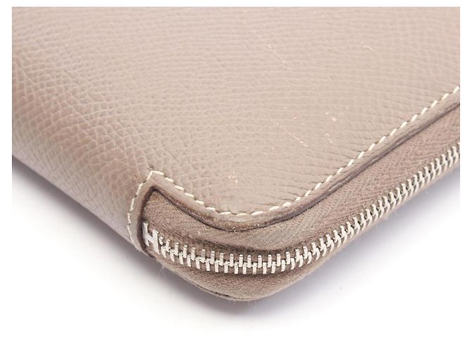 Hermès Azap Long Wallet aus Epsom-Leder Braun Taupe - Ansicht 10