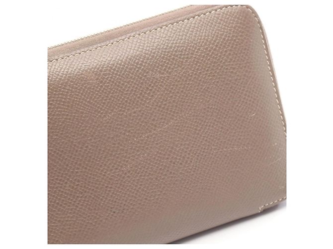Hermès Azap Long Wallet aus Epsom-Leder Braun Taupe - Ansicht 11