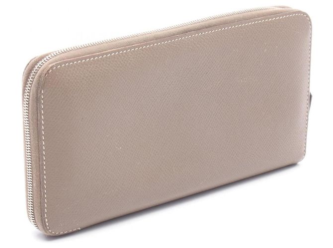 Hermès Azap Long Wallet aus Epsom-Leder Braun Taupe - Ansicht 2